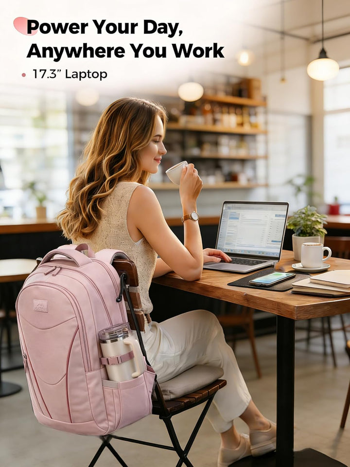 MATEIN HER Mochila de trabajo para laptop con compartimento para al...