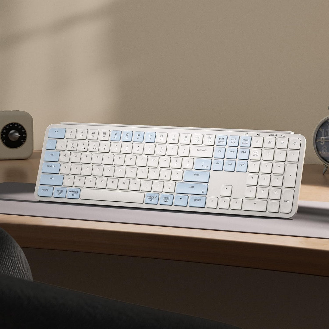Keychron B6 Pro Teclado inalámbrico ultrafino, ZMK de tamaño comple...