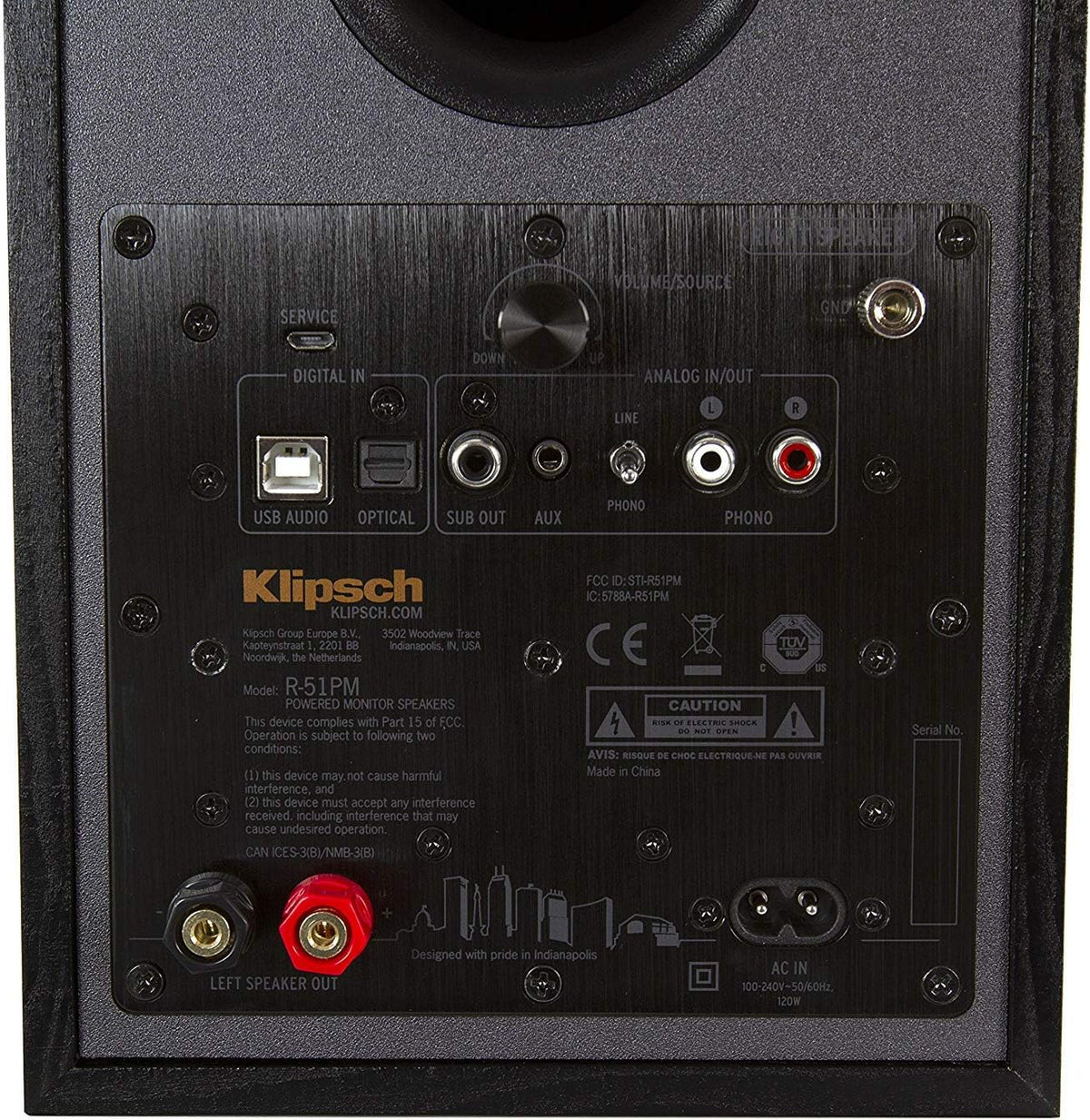 Klipsch R-51PM Altavoz Bluetooth con alimentación, negro