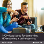 NETGEAR Nighthawk Router WiFi inteligente (R6900P) - Velocidad inal...