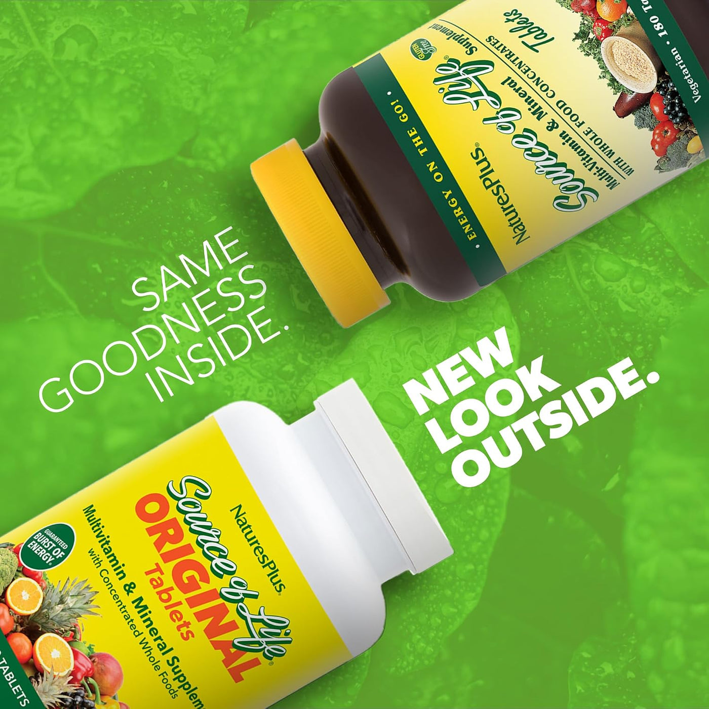 NaturesPlus Source of Life - 180 tabletas, paquete de 3, suplemento...