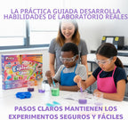 Playz - Kit de química CTIM de ciencia alimentaria, haz tus propios experimentos de chocolates y dulces para niños, niñas y adolescentes a partir de 8, 9, 10, 11, 12, 13+ años