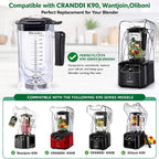 Vaso de repuesto para licuadora, se adapta a CRANDDI K90 K95, Wantjoin/Senlee/Oliboni K90