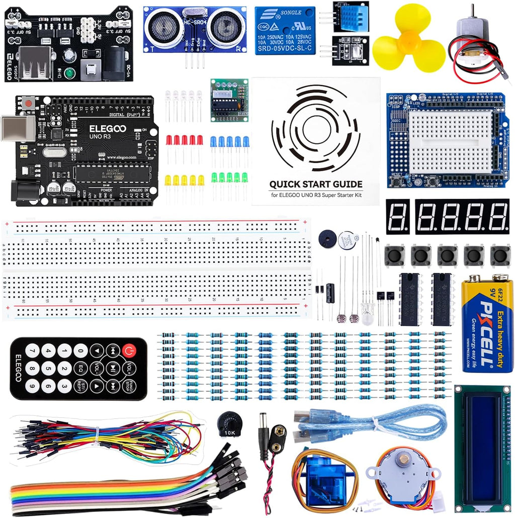 Súper kit de iniciación Proyecto Uno Elegoo con tutorial para Arduino