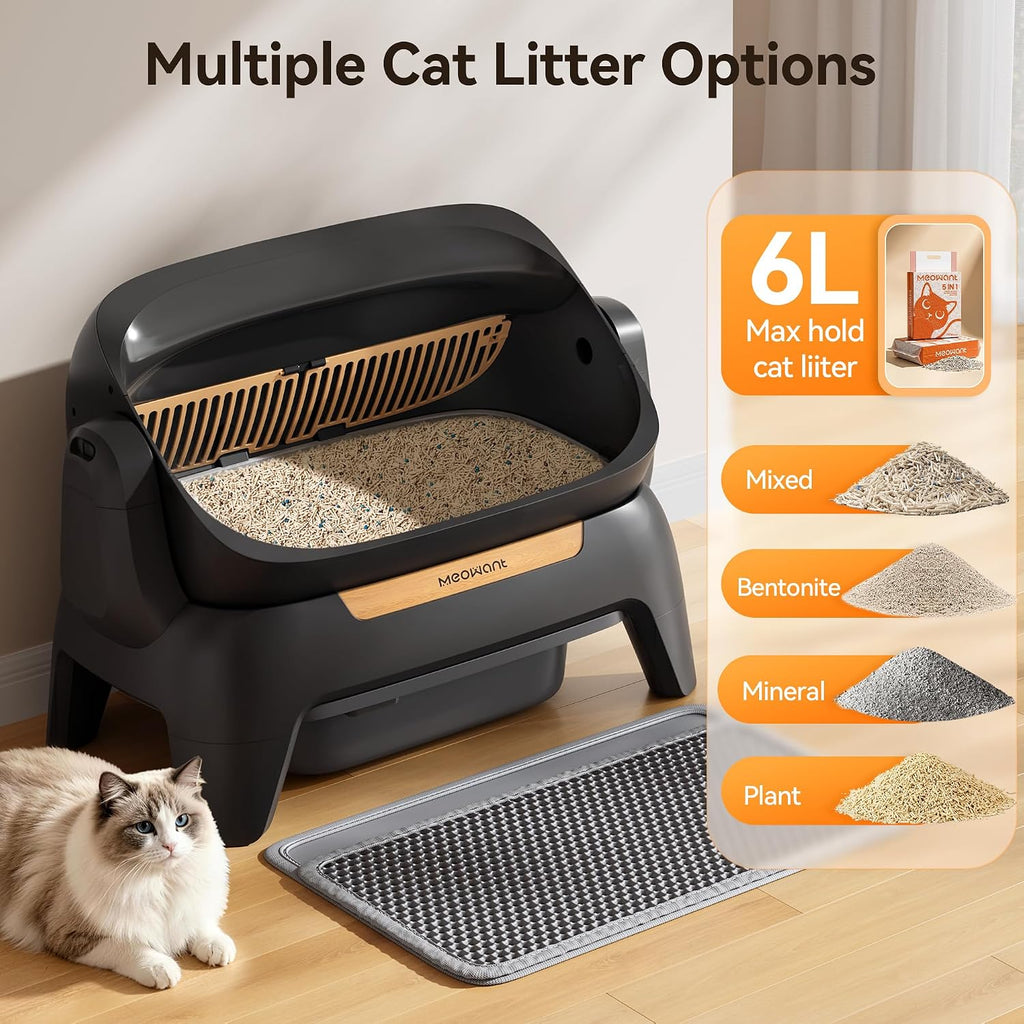 Meowant Caja de arena automática extragrande, exploración infrarroja y