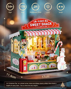 Rolife - Kit de casa en miniatura de bricolaje para tienda de dulces navideños