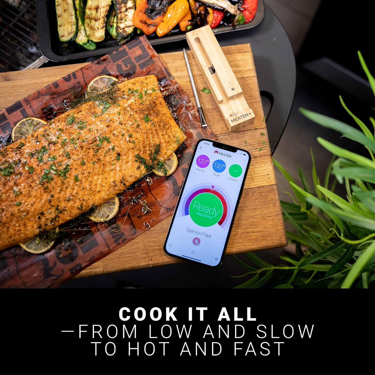 MEATER Plus Smart - Termómetro para carne, miel, Bluetooth, 165 pies