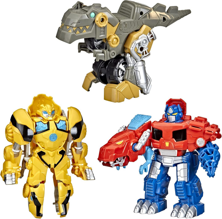 Transformers Playskool Primal Team-Up - Paquete de 3 con figuras de...