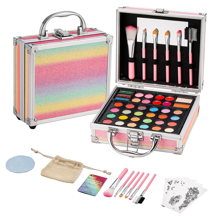 Anpro Kit de maquillaje todo en uno para niñas de 10 a 12 años con...