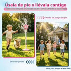 Lámpara Paquete de 2 máquinas de burbujas para niños, máquina automática de hacer