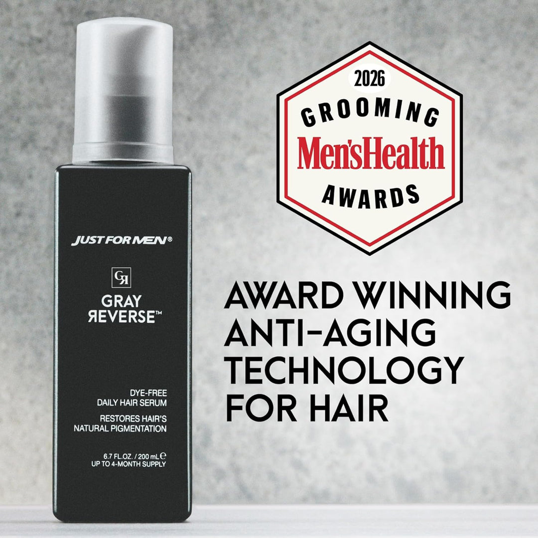 Just for Men Gray Reverse - Suero diario para el cabello, reduce gr...