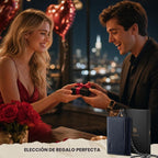 VULKIT Billetera para hombre con cadena antirrobo con bloqueo RFID, billetera triple plegable, diseño elegante, Azul marino, Cartera antirrobo