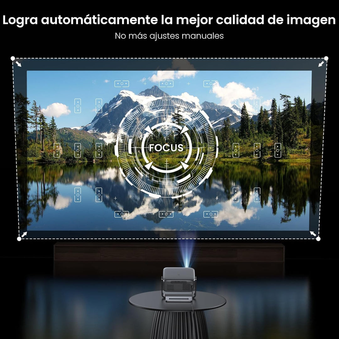 Proyector para exteriores de Google TV con licencia oficial ANSI 20...