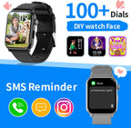 Reloj inteligente para niños y niñas, reloj HD de 1.83 pulgadas con función de llamada, juegos, podómetro, frecuencia cardíaca, SpO2, monitor de sueño y estrés, más de 120 modos deportivos