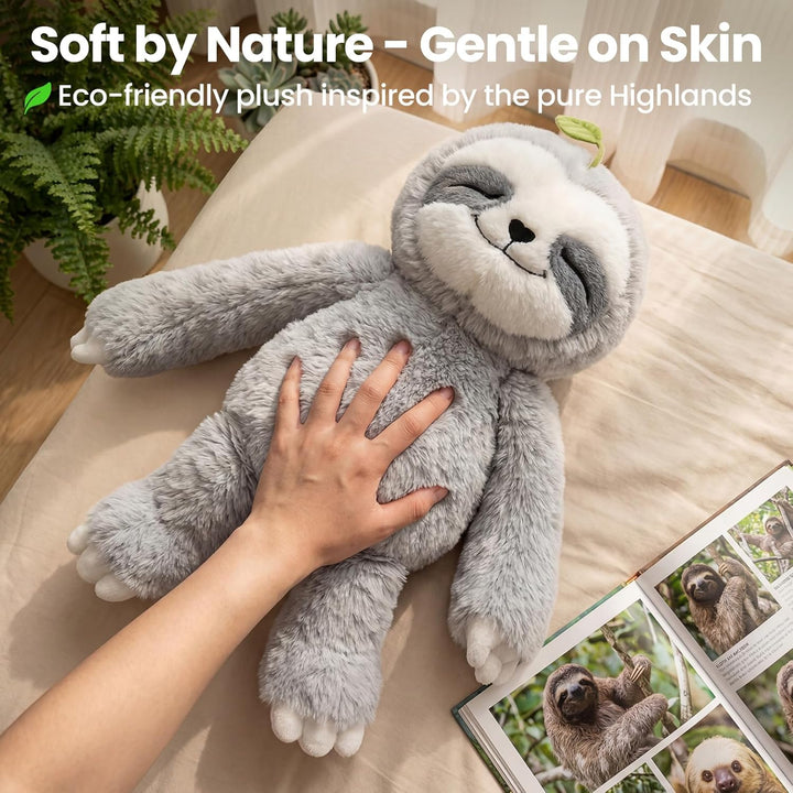 Mewaii Animales de peluche con peso de 4 libras con almohadilla tér...