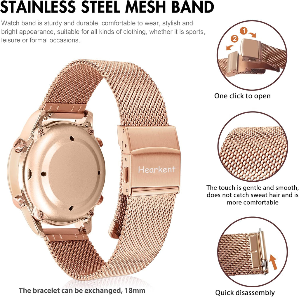 Hearkent Reloj atómico parlante para mujer, alto y claro, en inglés para personas mayores, ciegas, visualmente impariadas, regalo exquisito y elegante, 2004L