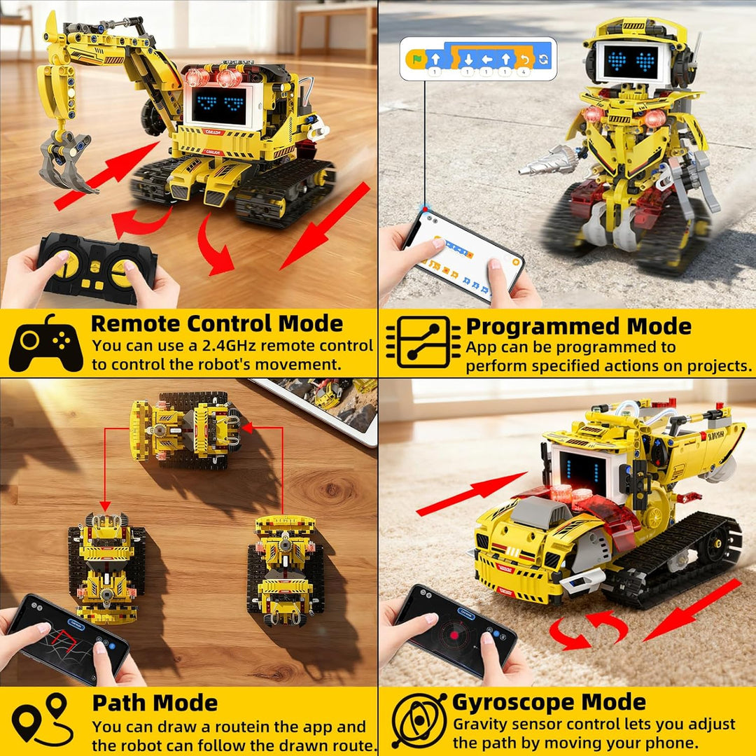 Juego de bloques de construcción de robot programable 5 en