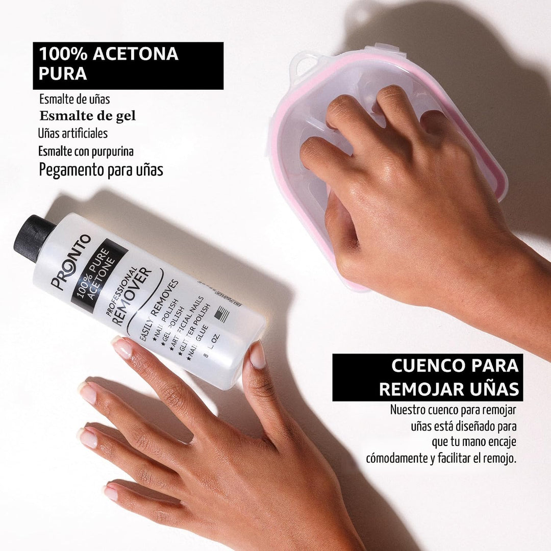 Pronto Kit de removedor de esmalte de uñas de gel \u2013 8 onzas de...