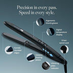 Bio Ionic 10X Plancha Alisadora, Plancha para el Cabello con Placas...