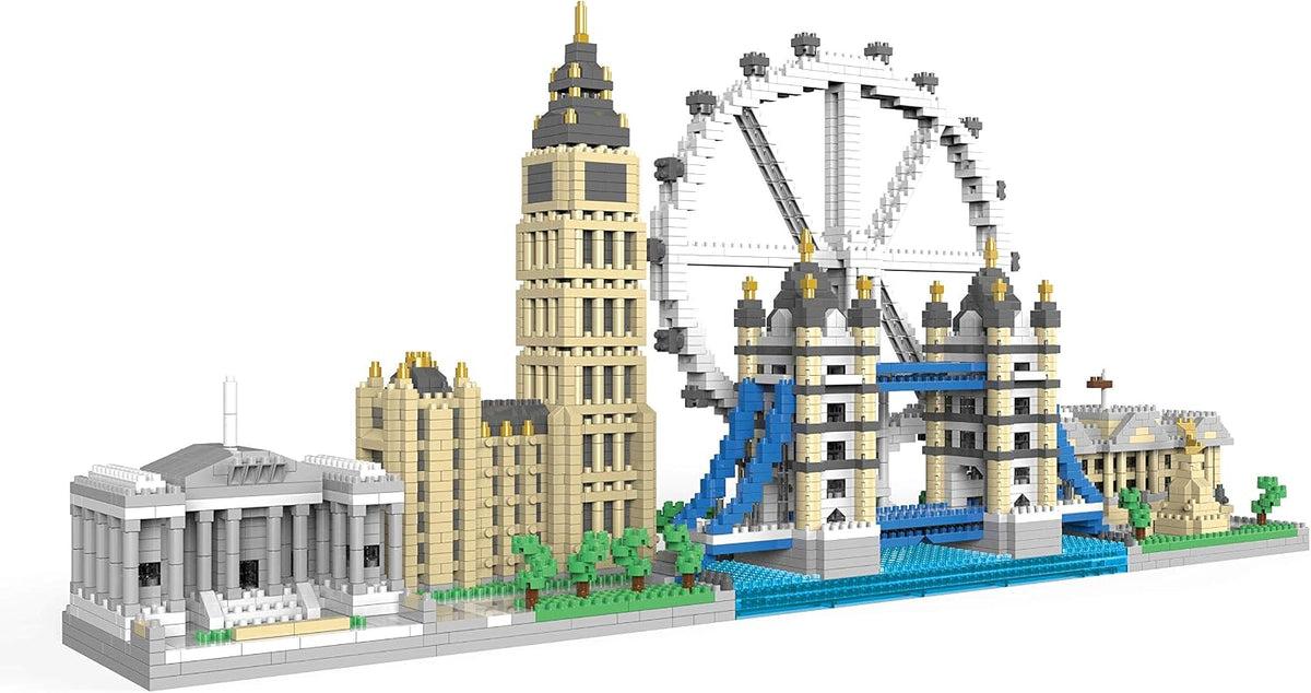 dOvOb Architecture London Skyline Collection - Juego de microbloques y regalo para niños y adultos (3076 piezas)