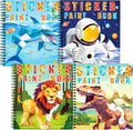 4Pcs Paint by Sticker Books para Kids 4-8, Travel Craft Activity