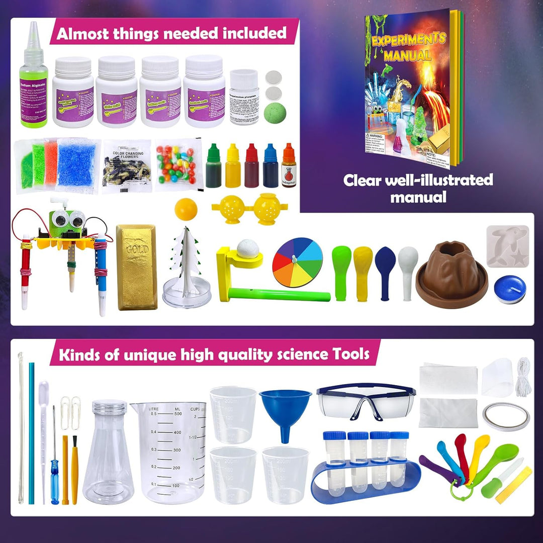 UNGLINGA 150 Kits de Experimentos Científicos para Niños, Juguetes...