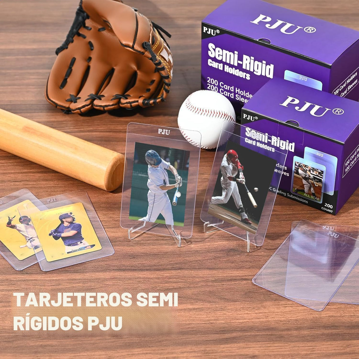Portatarjetas semirrígidos de 200 quilates y fundas para tarjetas de 200