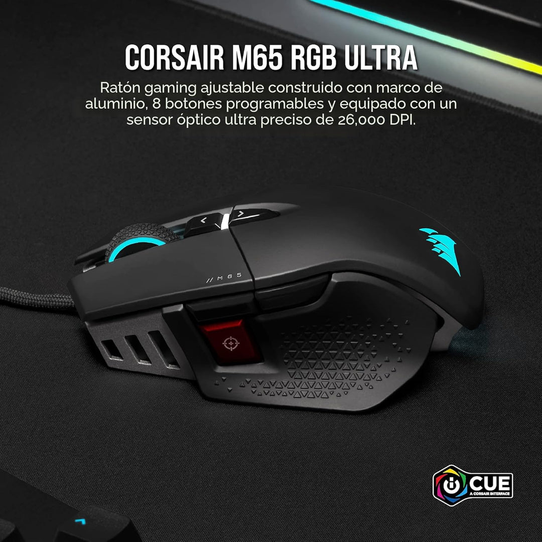 Corsair M65 RGB Ultra Tunable FPS Gaming Mouse Marksman Sensor ópti...