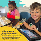 Juego de bolos STEAM para empujar, jalar y pasar, regalo STEM