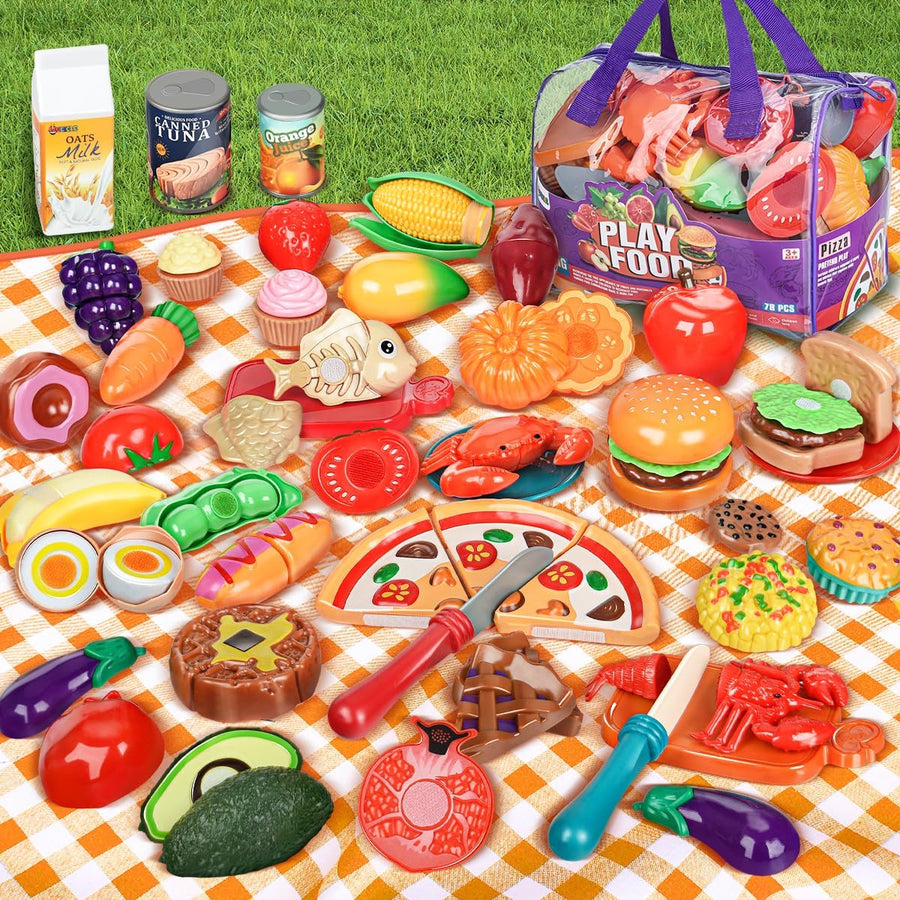 Comida de juego de simulación para la cocina de los niños