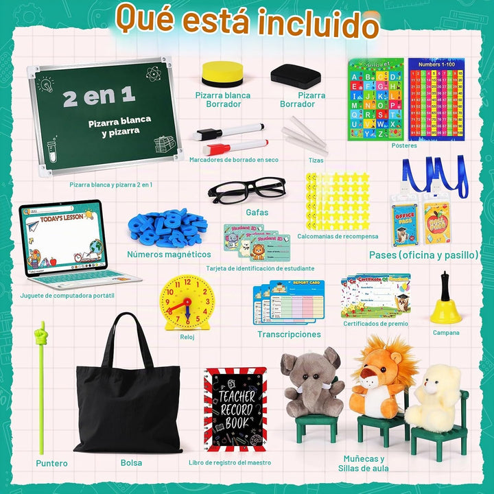 Alritz Juego de rol para profesores con muñecas para niños a partir...