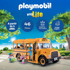 Playmobil Autobús escolar con accesorios y 4 figuras