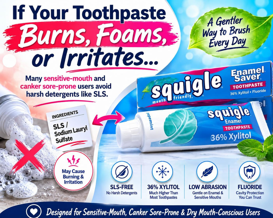 Pasta dental Squigle, menta, 4 onzas (Paquete de 2).