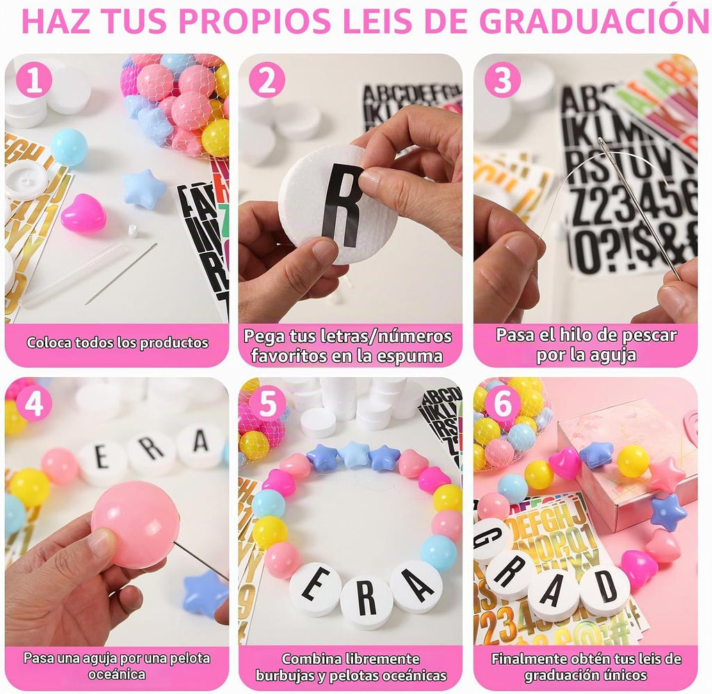 Bandera de fiesta Kpop Decoración Cantante popular Pulsera de la amistad gigante DIY Guirnalda DIY Bandera con letras Bola Kit de banner de Navidad Cumpleaños Personalizable Decoración para fiesta Boda (Arcoíris)