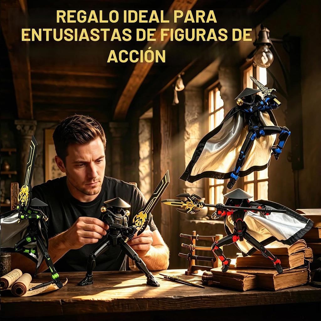 Titan 13 Figuras de acción, robot simulado multiarticulado 13 figuras de acción