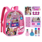 Barbie Mochila de Maquillaje Set con Cosméticos y Accesorios