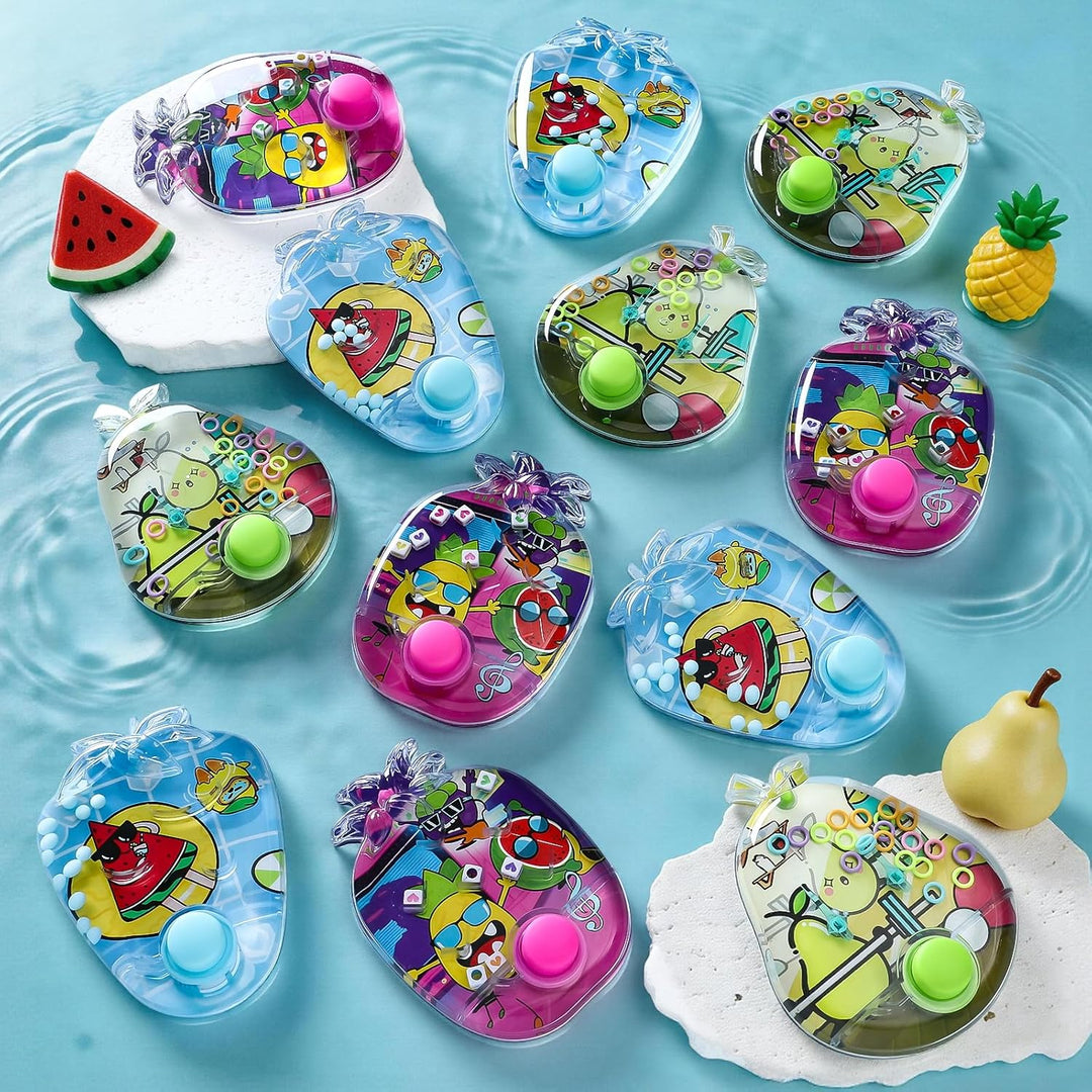 Cleboen Paquete de 12 juegos de agua de mano para niños, juegos de...