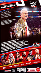 Mattel WWE Elite Cody Rhodes Figura de acción y accesorios, serie #125