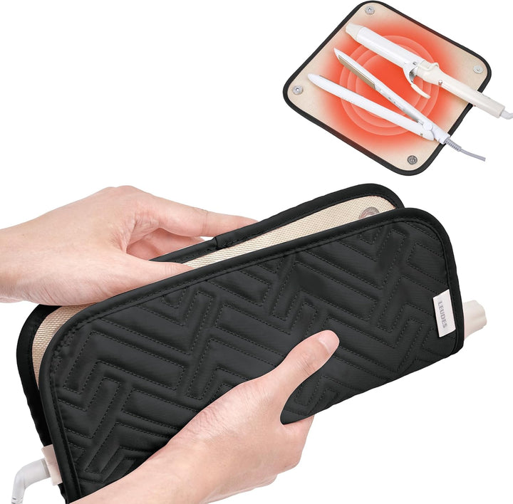 Leudes - Bolsa de viaje para herramientas de cabello con alfombrill...