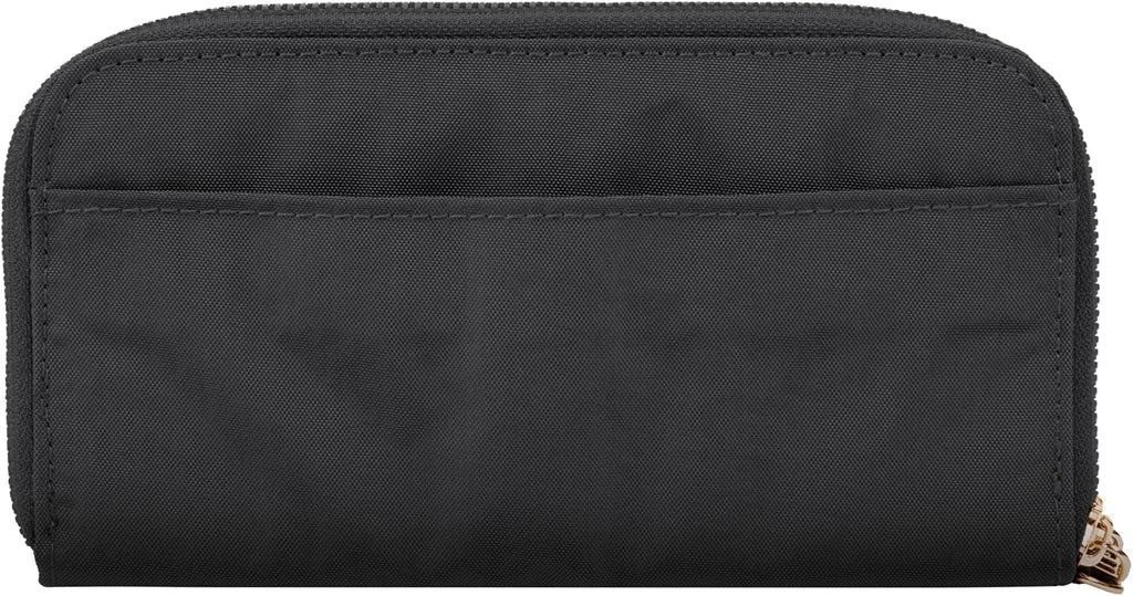 Travelon Cartera con doble cremallera con bloqueo RFID, Negro