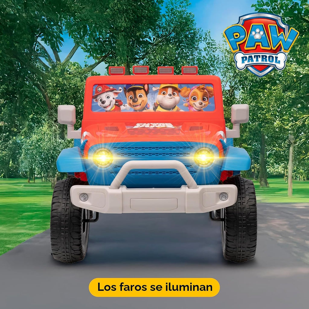 Paw Patrol - Jeep de paseo infantil de 12 V con batería recargable