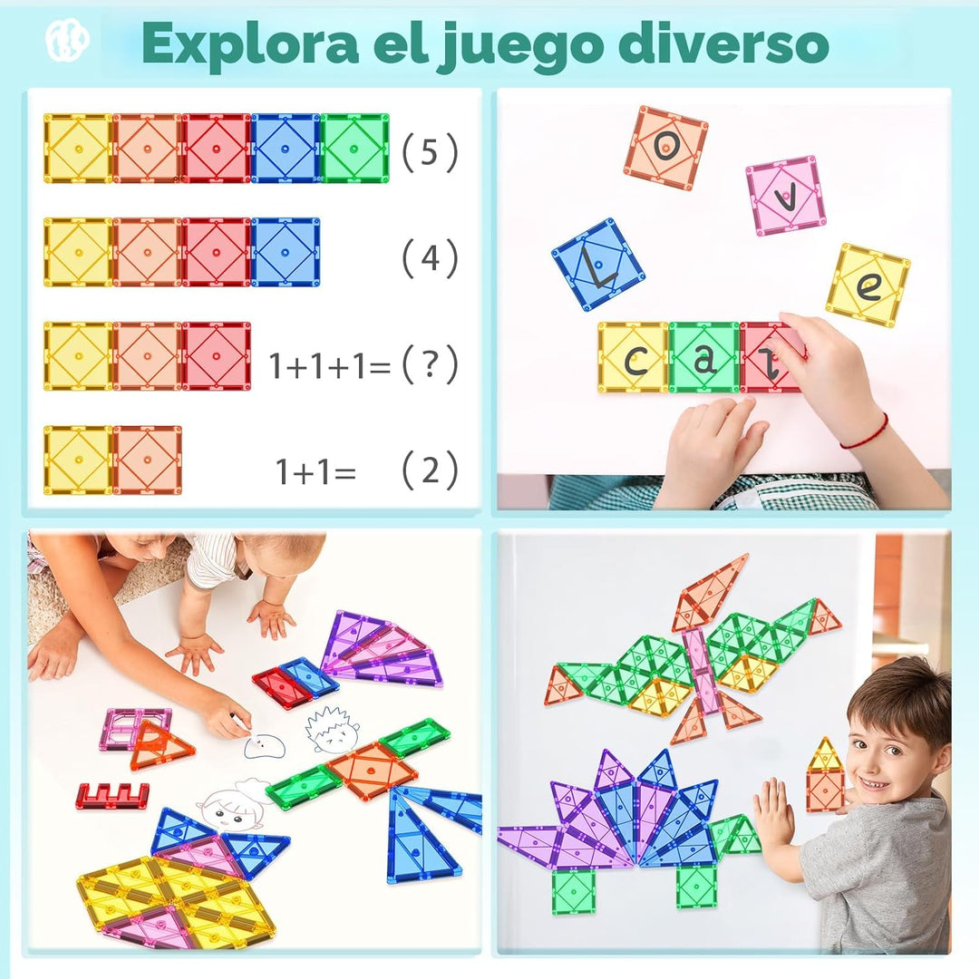 Soyee Bloques de construcción magnéticos para niños de 3 a