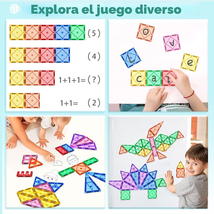 Soyee Bloques de construcción magnéticos para niños de 3 a
