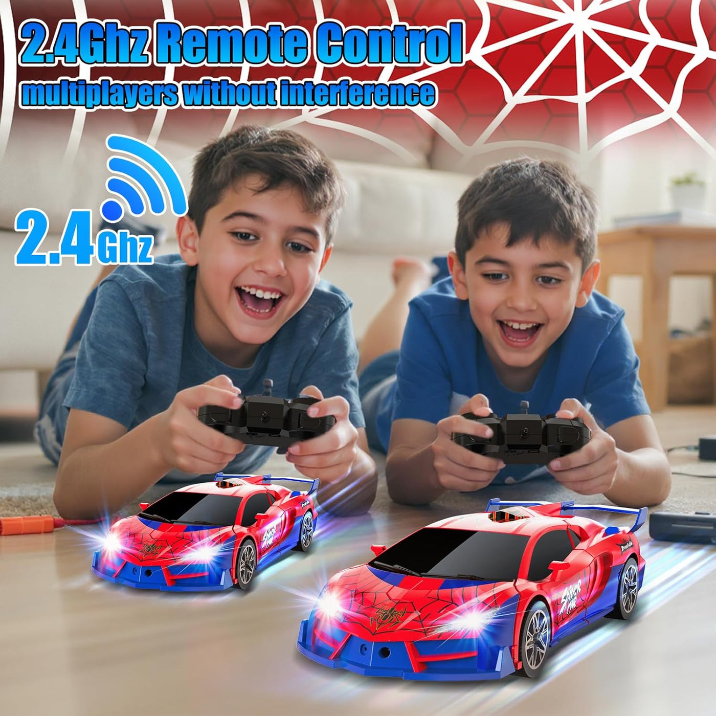 Auto de control remoto transformable para niños autos RC