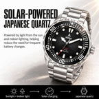 IRONWAY Reloj de buceo para hombre, 300M/30ATM resistente al agua, cuarzo