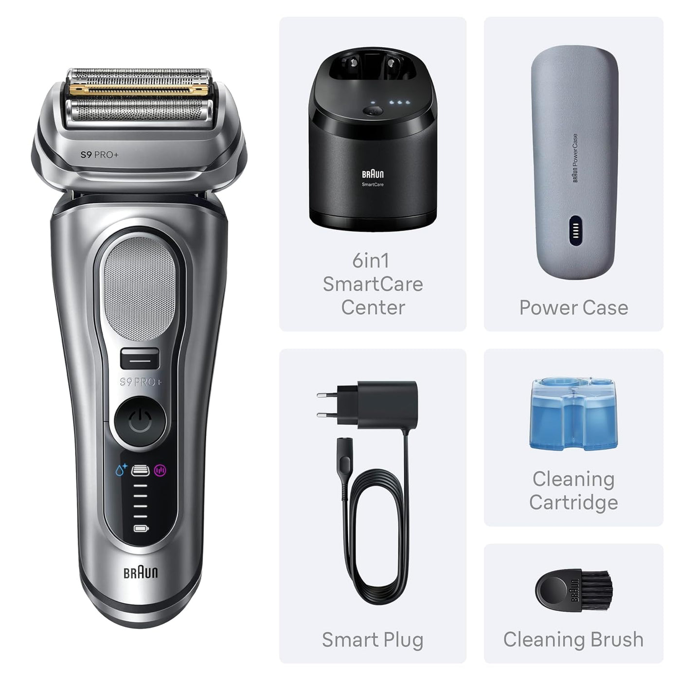 Braun Maquinilla de afeitar eléctrica para hombres Serie 9 PRO+ Máq...