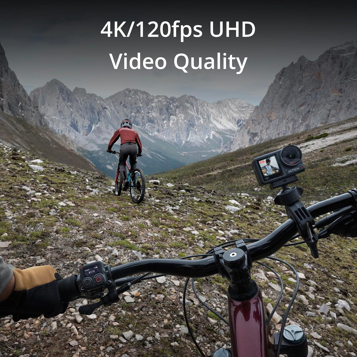 DJI Osmo Action 4 Essential Combo, cámara de acción impermeable para