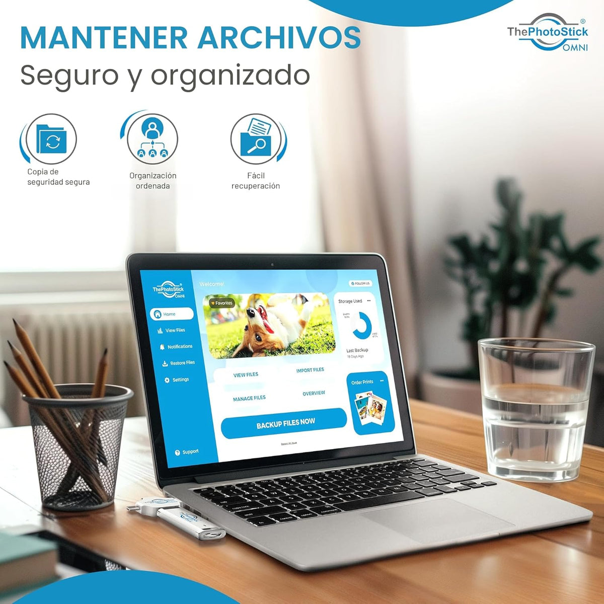ThePhotoStick® Omni - Unidad flash USB de 32 GB y memoria extraíble...