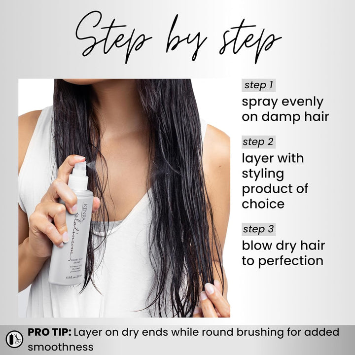 Kenra Platinum aerosol para secar el cabello | Protector térmico qu...