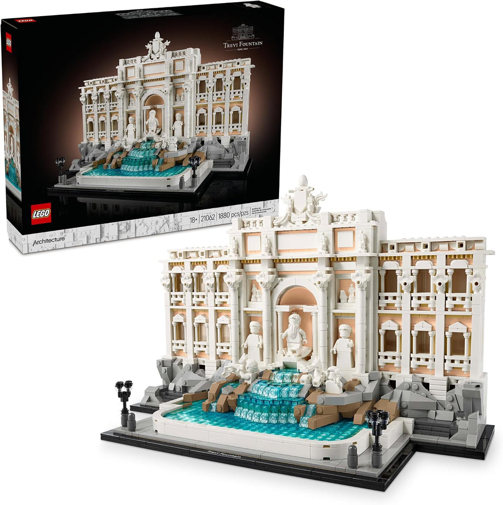LEGO Architecture Fuente de Trevi Juego de Construcción - Modelo Coleccionable del Monumento Italiano para Exhibición para Adultos, 18+ - Regalo para Mujeres y Hombres - 21062